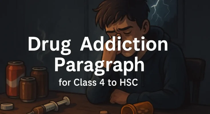 Drug Addiction Paragraph for Class 4 to HSC