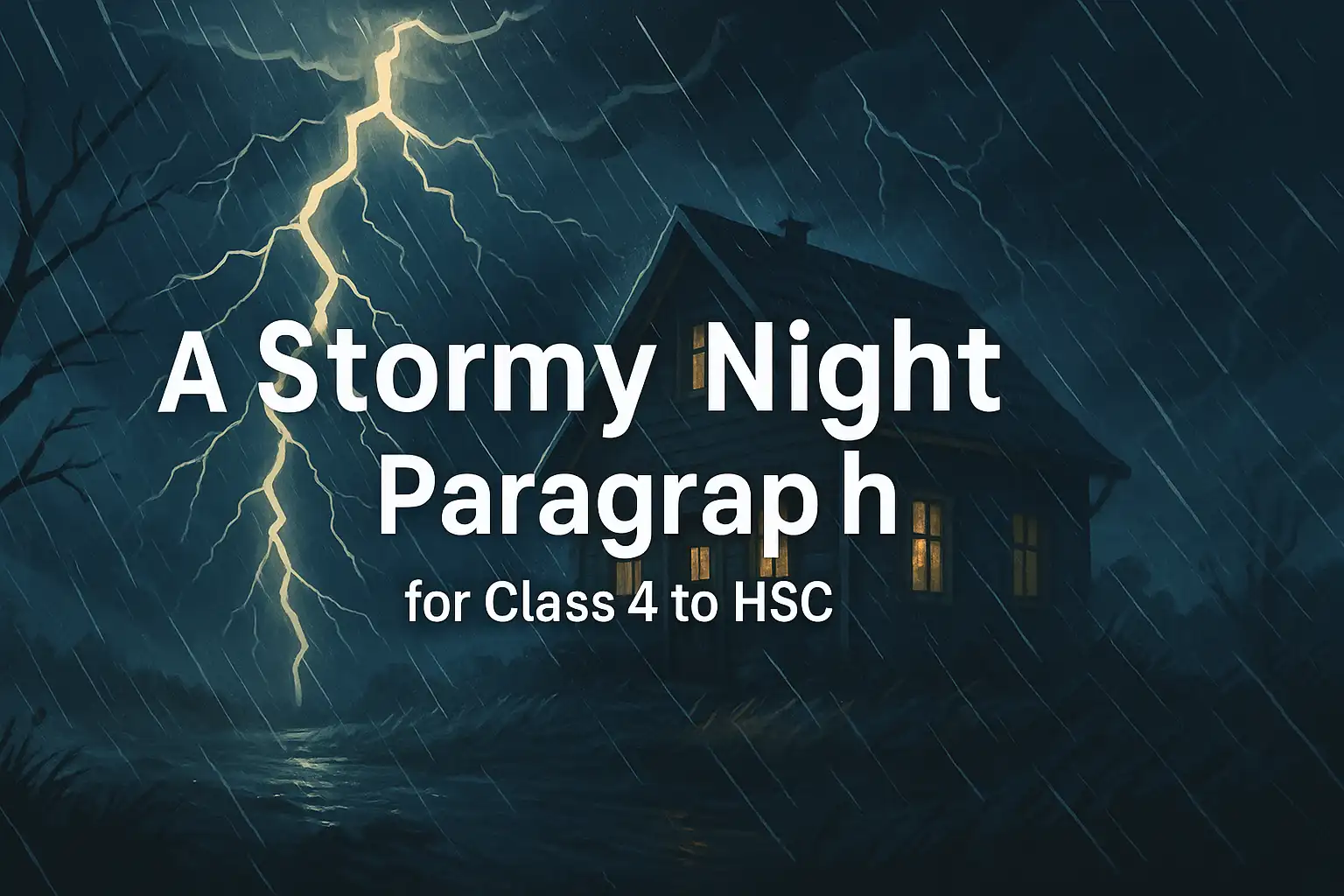 A Stormy Night Paragraph for Class 4 to HSC