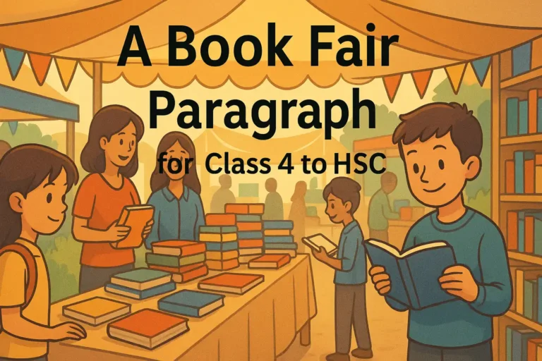 A Book Fair Paragraph for Class 4 to HSC