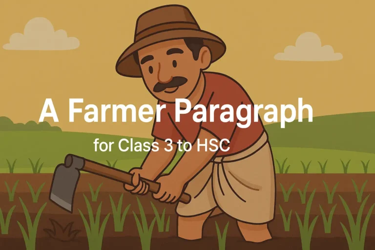 A Farmer Paragraph for Class 3 to 12