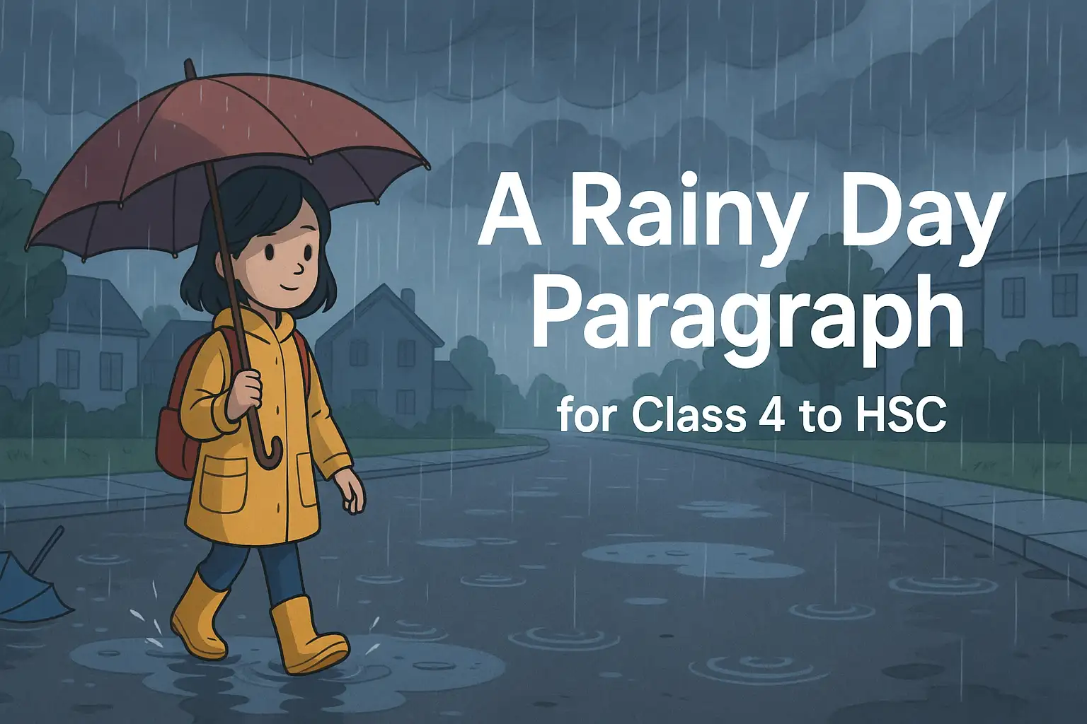 A Rainy Day Paragraph for Class 4 to HSC