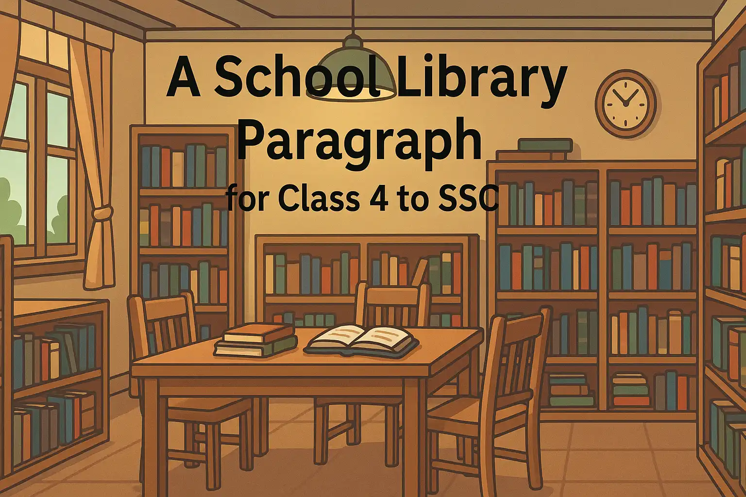 A School Library Paragraph for Class 4 to SSC