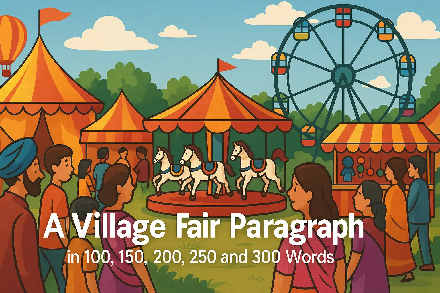 A Village Fair Paragraph in 100, 150, 200, 250 and 300 Words