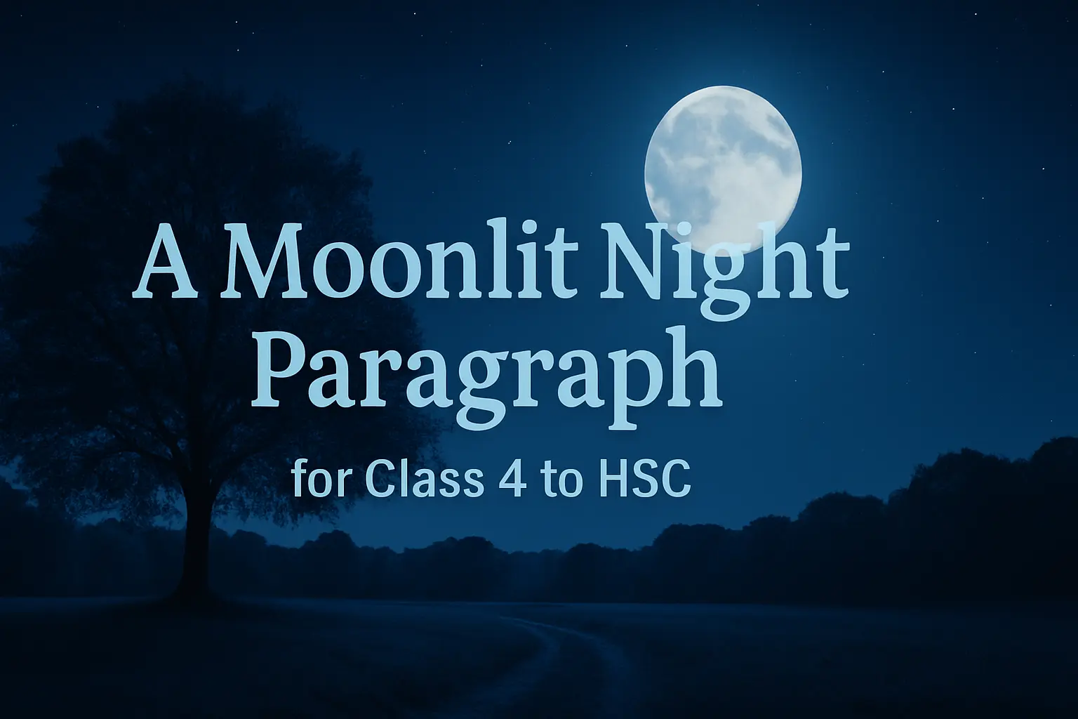 A Moonlit Night Paragraph for Class 4 to HSC (90 to 300 Words)