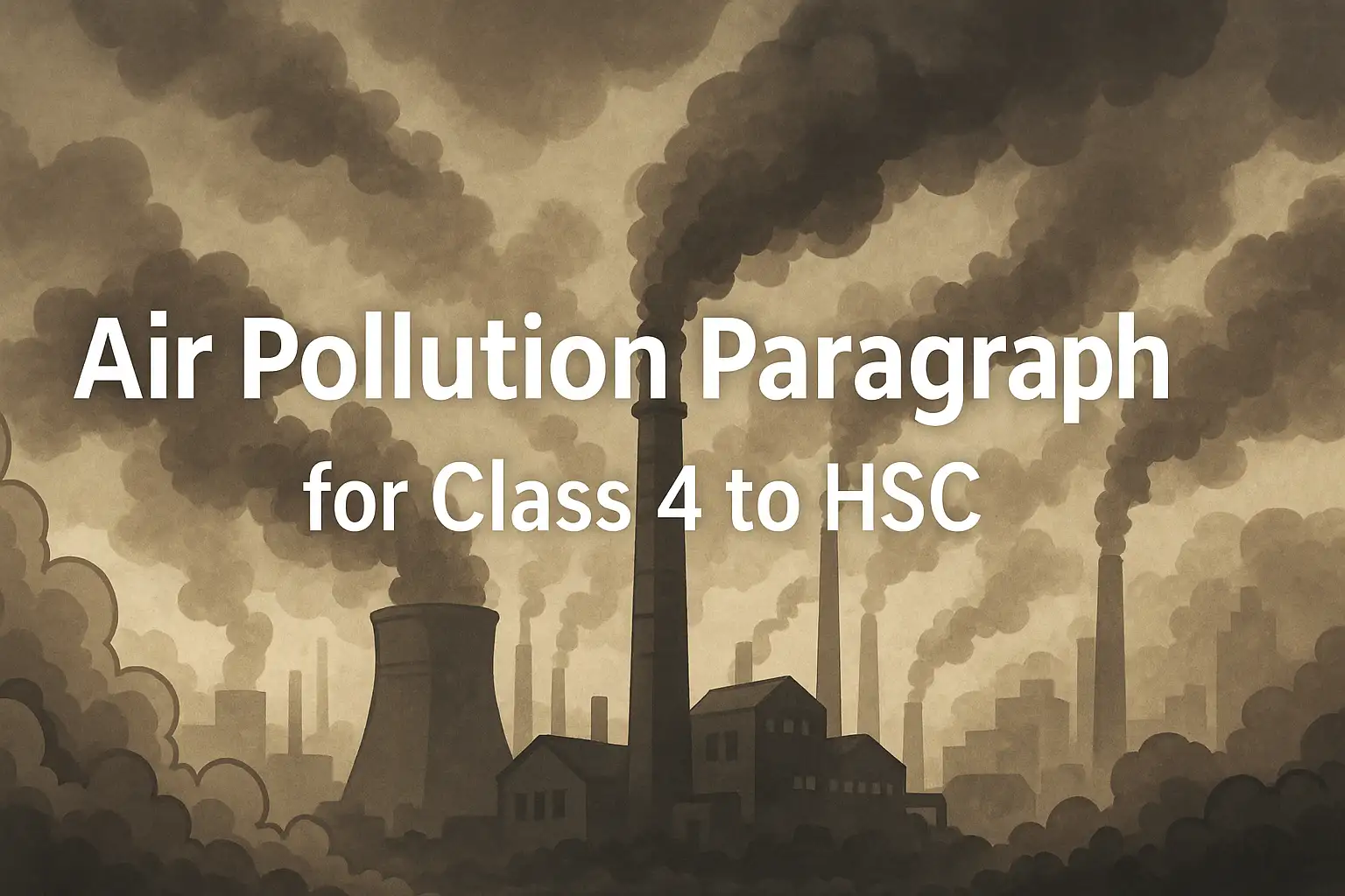 Air Pollution Paragraph for Class 4 to HSC