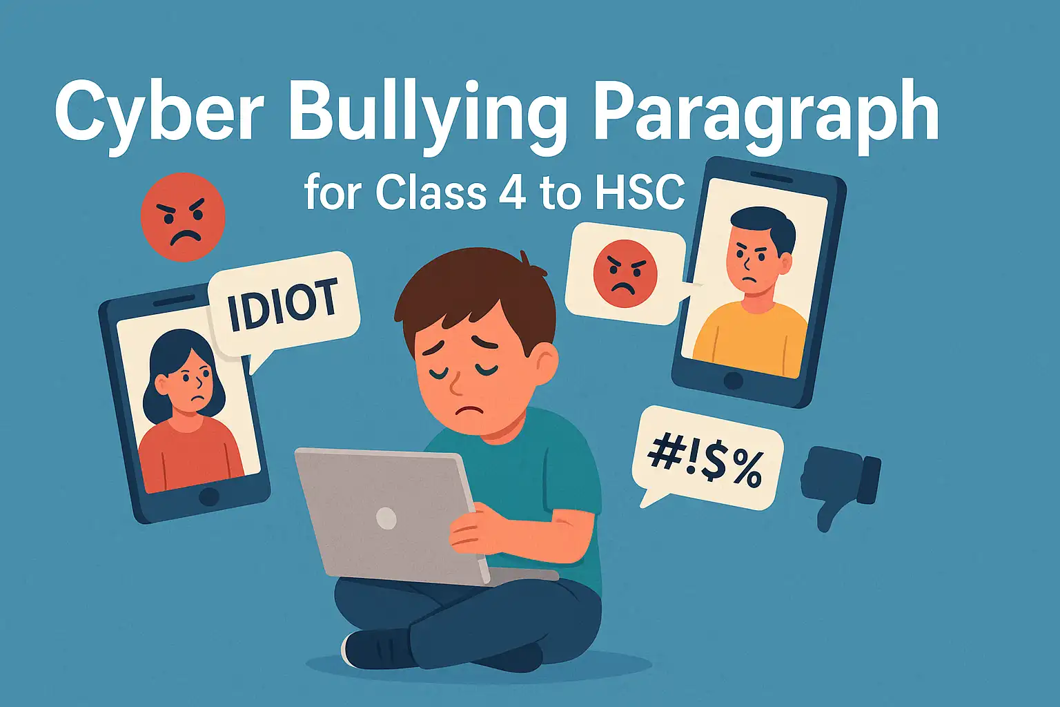 Cyber Bullying Paragraph for Class 4 to HSC