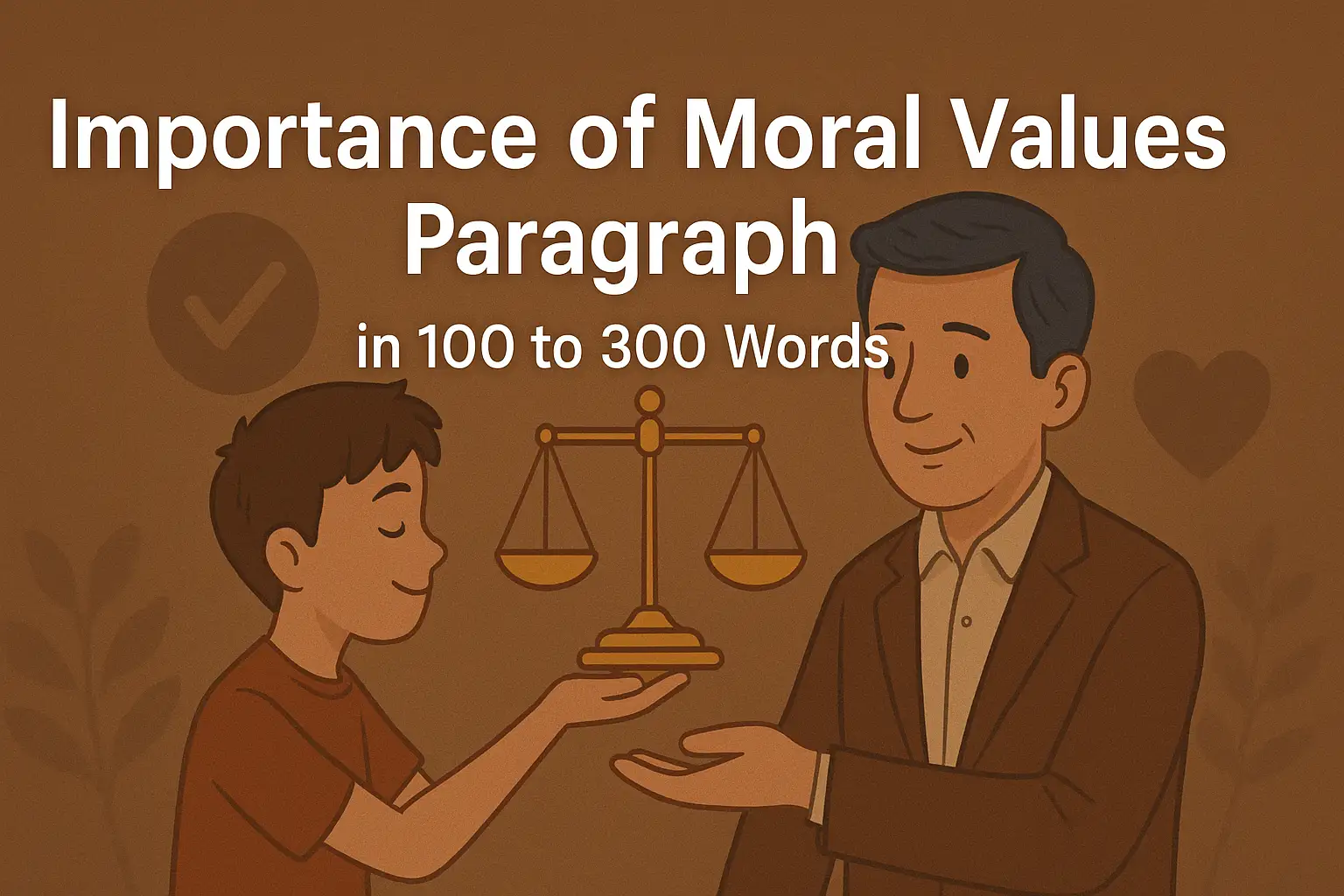 Importance of Moral Values Paragraph in 100 to 300 Words