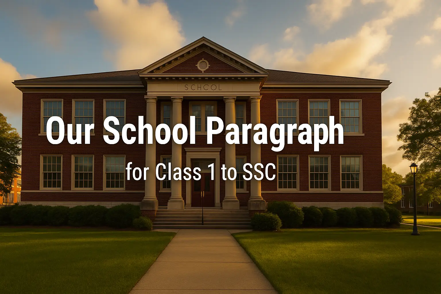 Our School Paragraph for Class 1 to SSC (60 to 250 Words)