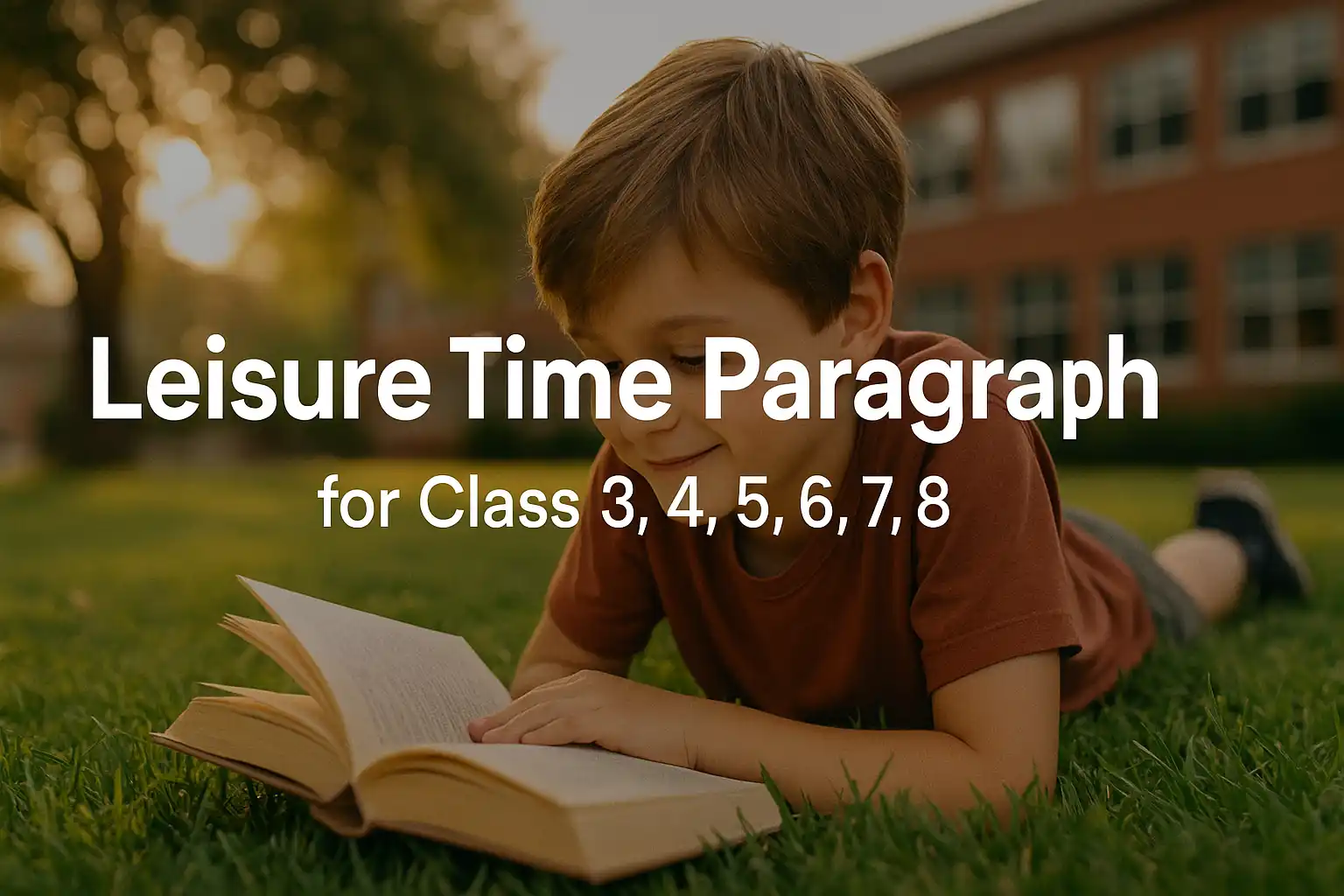 Leisure Time Paragraph for Class 3, 4, 5, 6, 7, 8