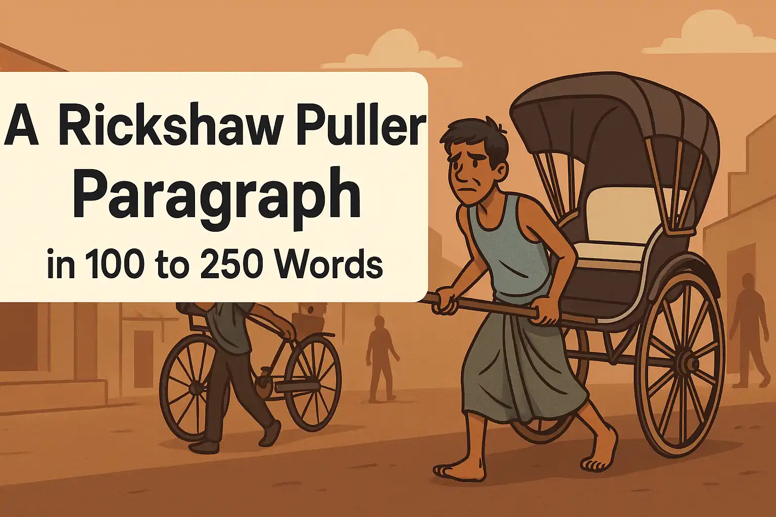 A Rickshaw Puller Paragraph in 100 to 250 Words
