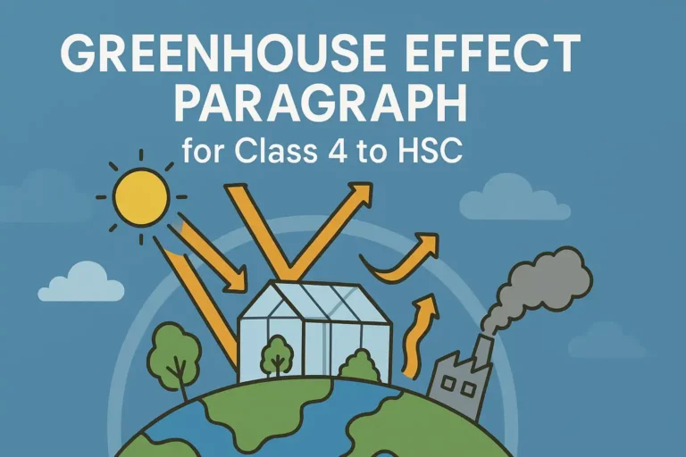 Greenhouse Effect Paragraph for Class 4 to HSC